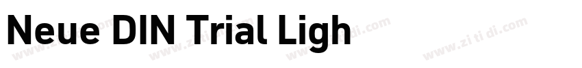 Neue DIN Trial Ligh字体转换